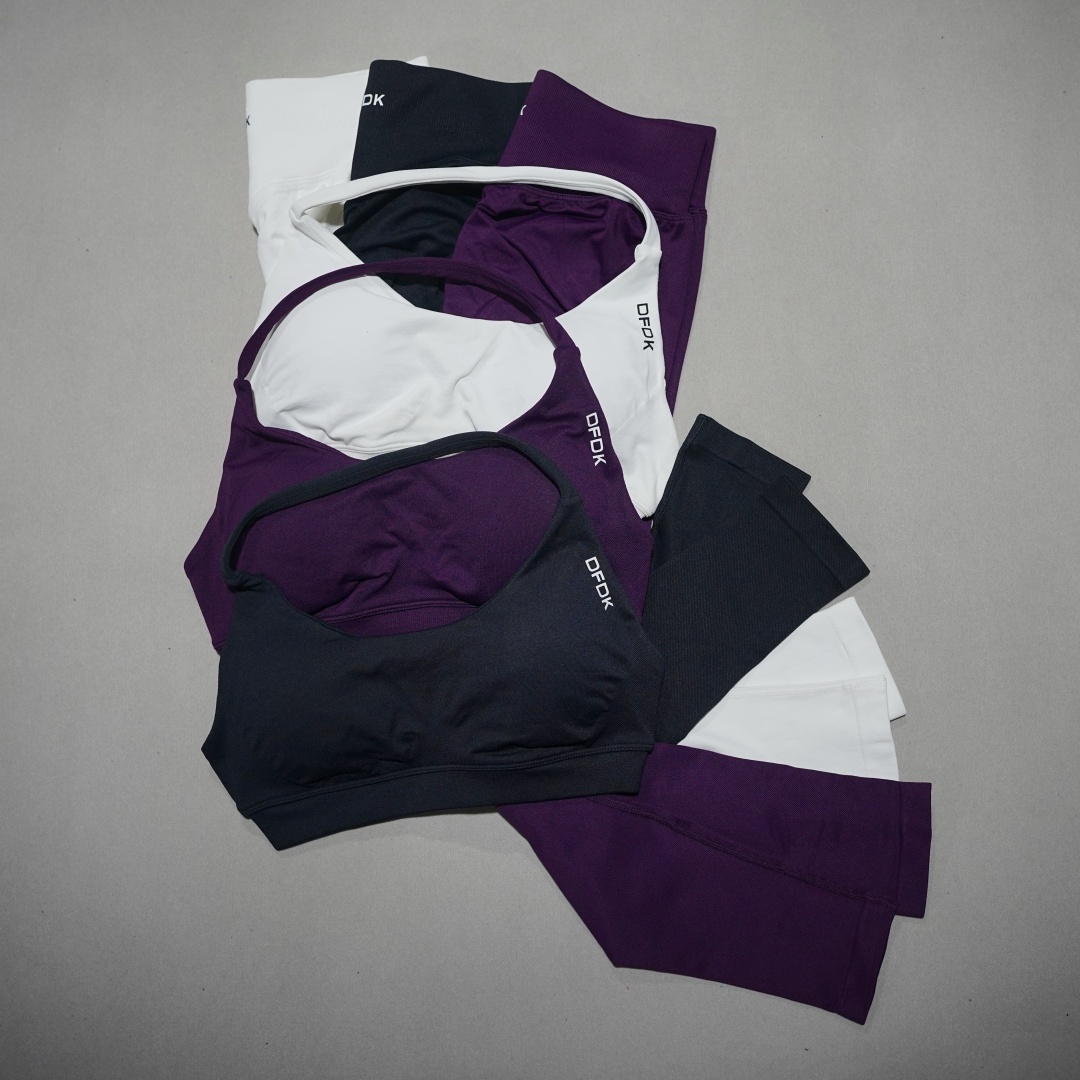Women'S Fashion Leggings - DFDK Kadın Bağcıklı 2 Parça Aktif