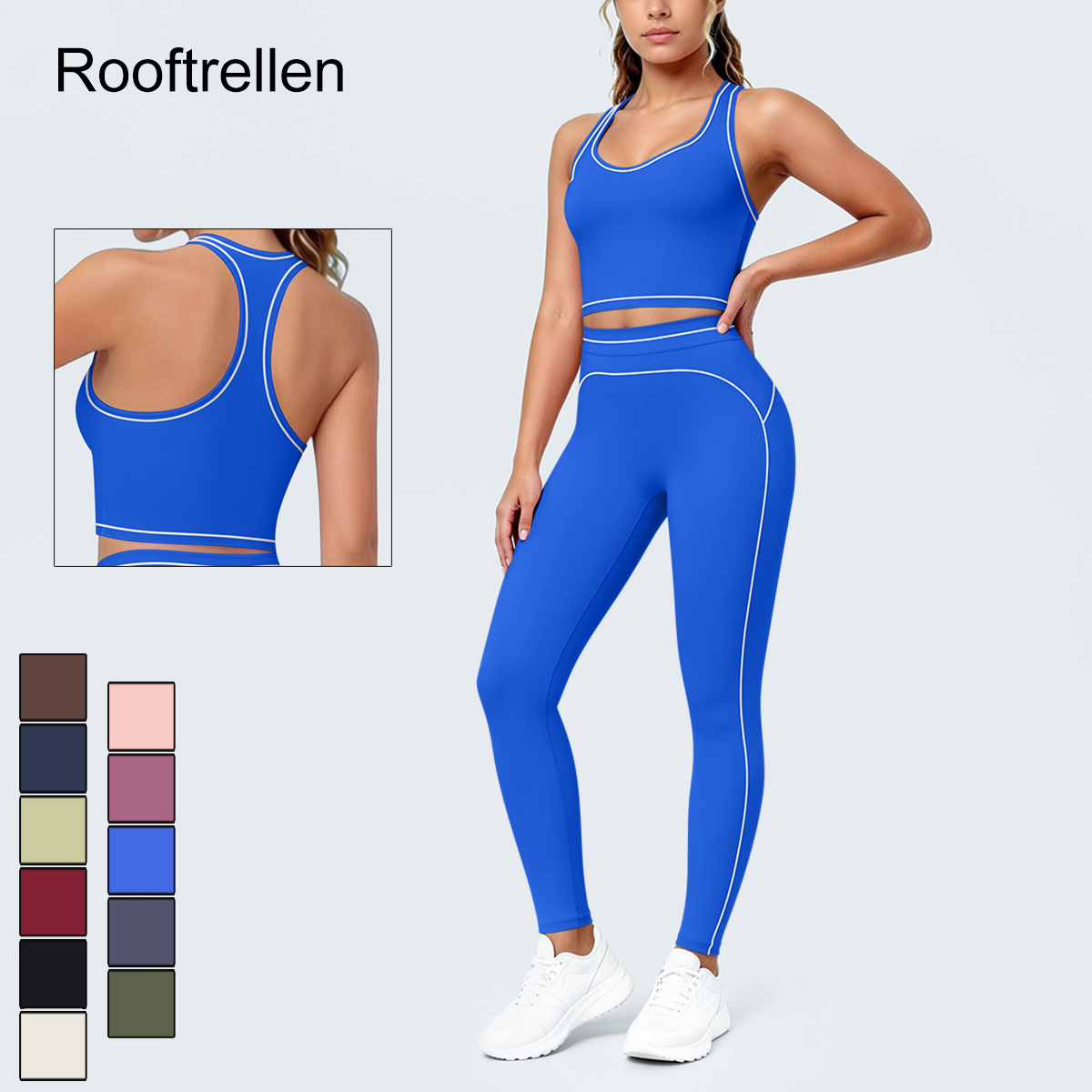 Women'S Fashion Leggings - Kadın Yazlık Spor Salonu Yoga Seti