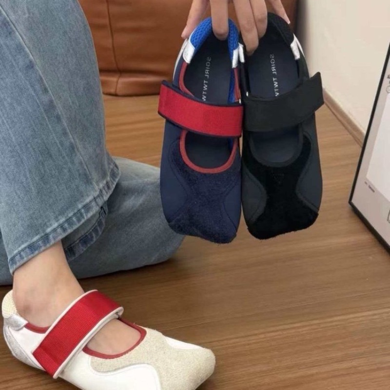 Women'S Fashion Velcro Sneakers - 2026 Yeni Kare Burunlu Çirkin Şirin