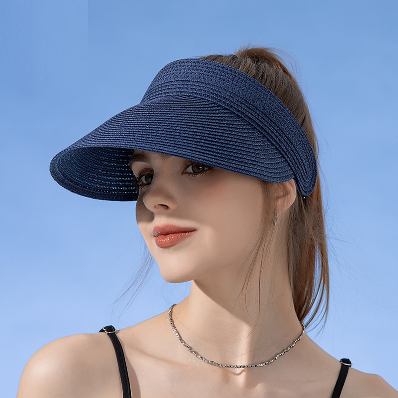Straw Hat Summer - Kadın UPF50 Geniş Kenarlı güneş şapkası
