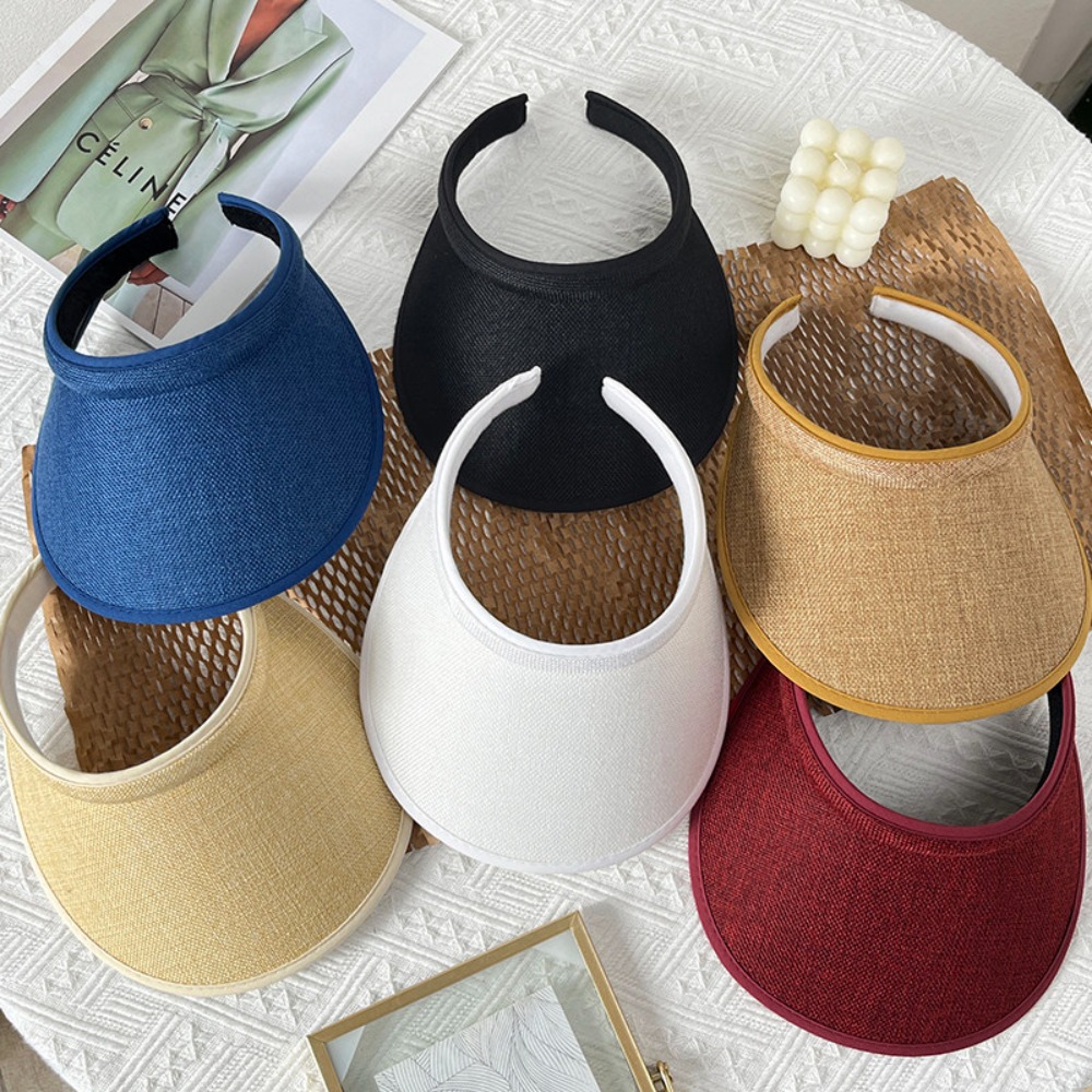 Straw Hat Summer - 1 adet yaz güneşlikleri kadınlar için