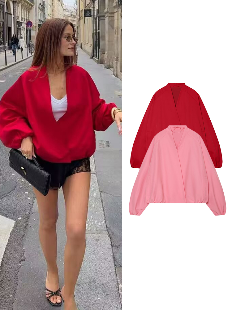 Women'S Fashion Bomber Jacket - TFMLN Kadın Kısa Bombacı Ceket Şık
