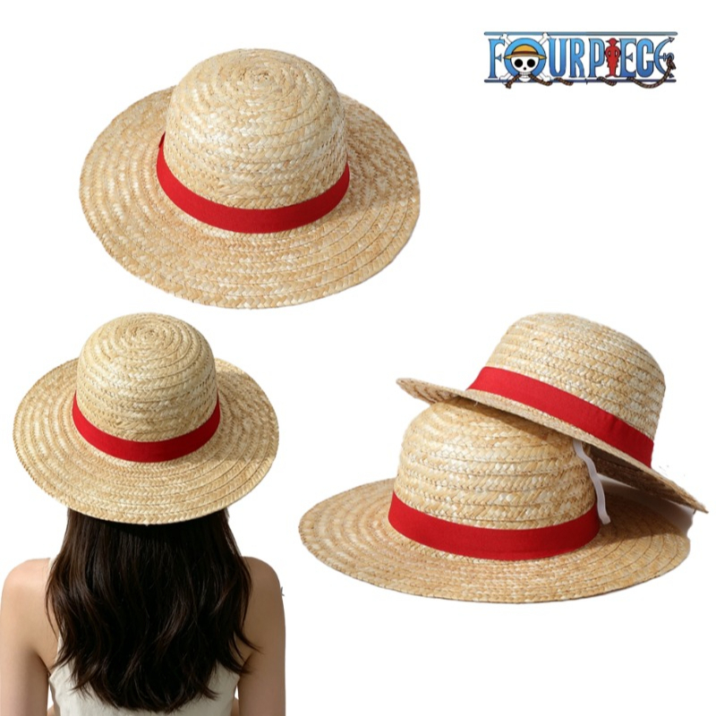 Straw Hat Summer - One Piece Luffy Hasır Şapka Anime