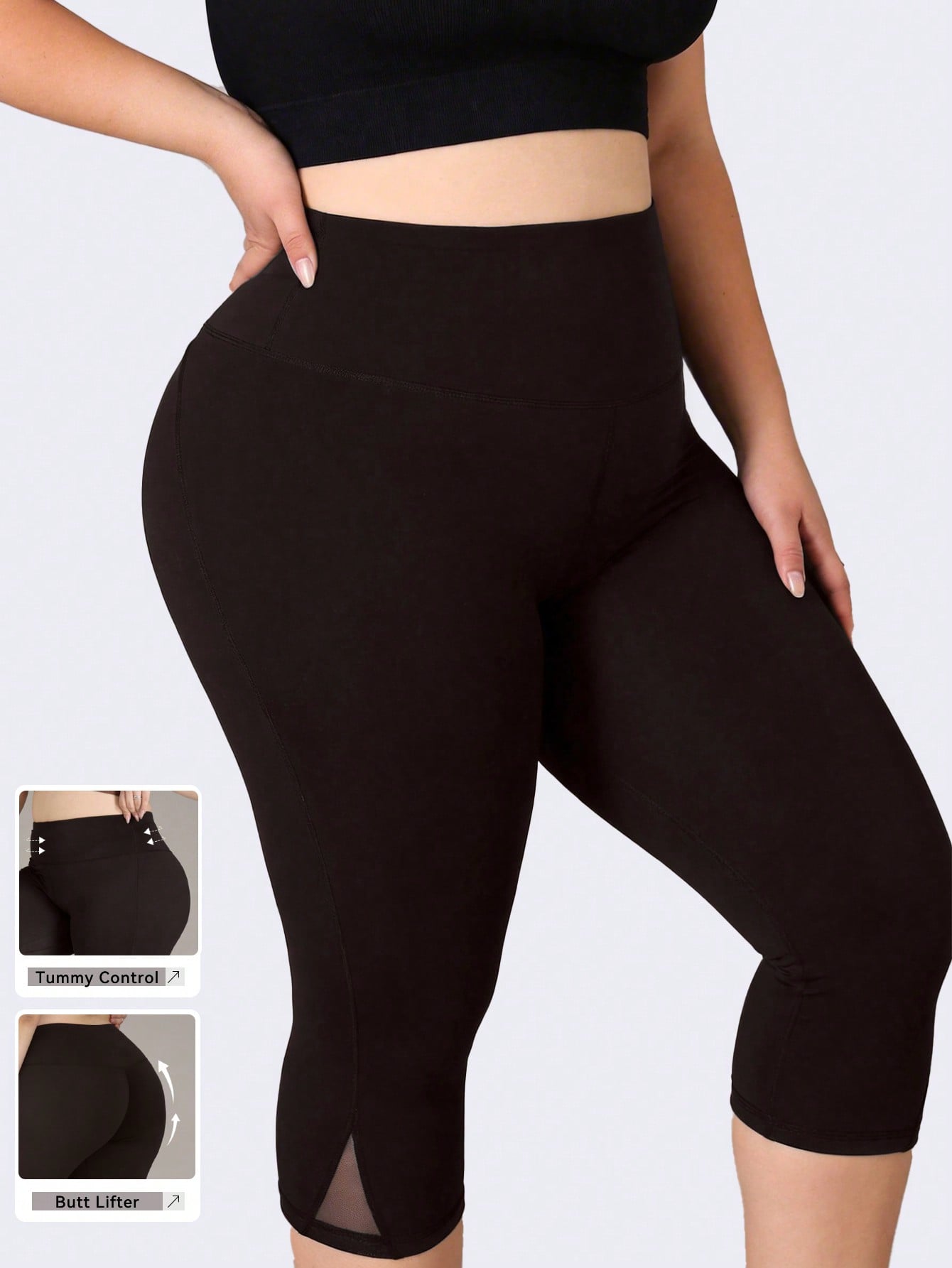Women'S Fashion Leggings - Artı Boyutu Spor Tayt Kadın Örgü