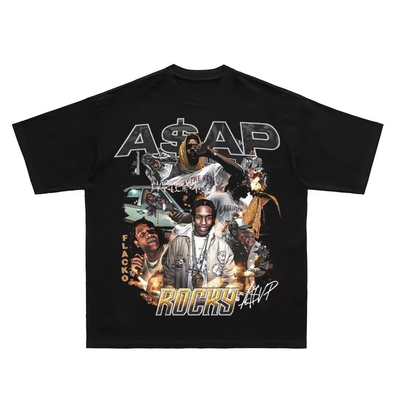 Women'S Fashion Early 2000S - ASAP Loki Portre Desenli Baskılı Tişört,