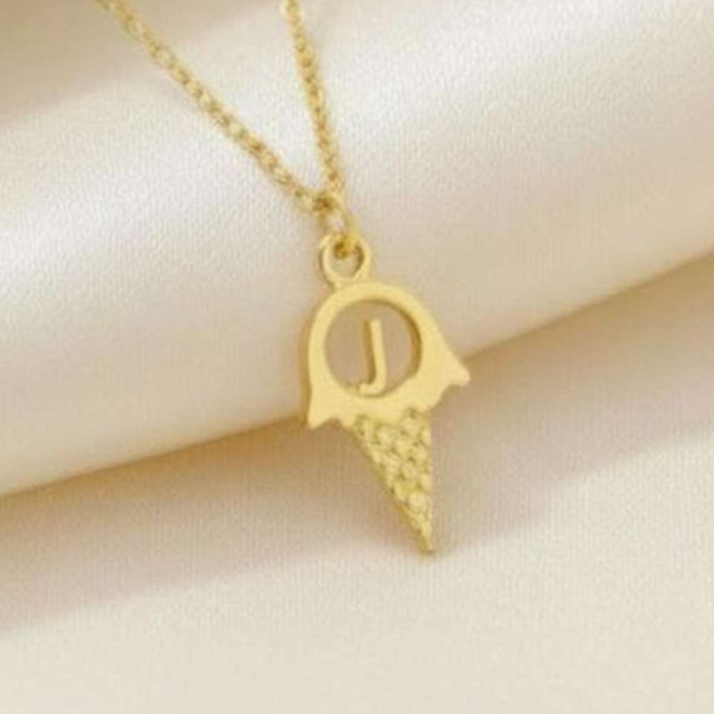 Women Fashion Dress Names - Özel Moda Hollow Dondurma Kolye Kişiselleştirilmiş