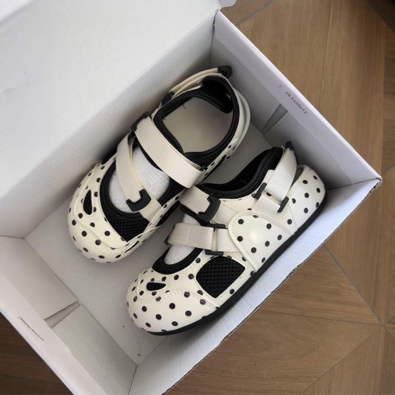 Women'S Fashion Velcro Sneakers - Moda Kadın Sandaletleri Velcro Puantiyeli Nefes