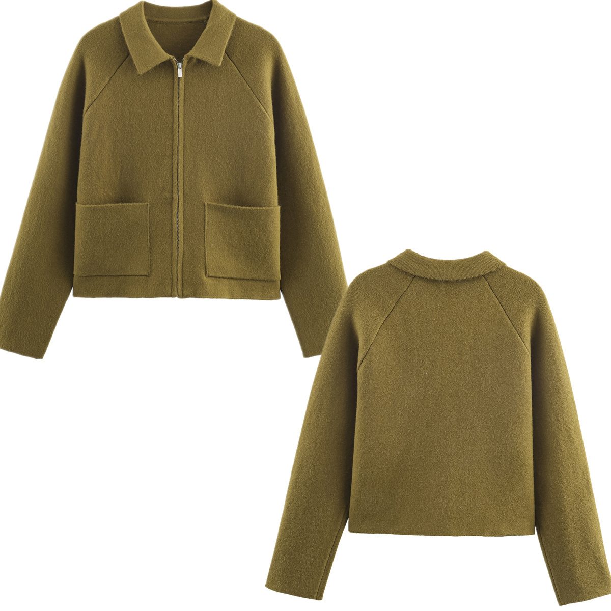 Women'S Fashion Bomber Jacket - Maxdutti kadın Bombacı Ceket Kadın Giysileri