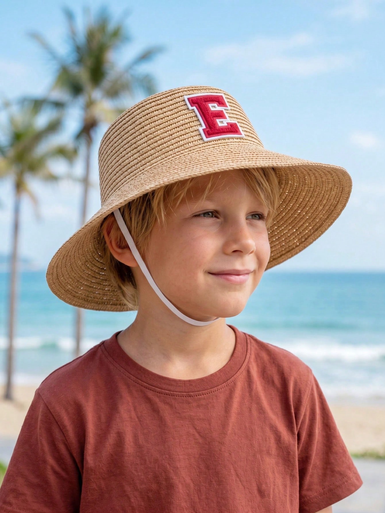 1 adet 3-8Y erkek kahve yay ha - Straw Hat Summer incelemesi ve fiyatı