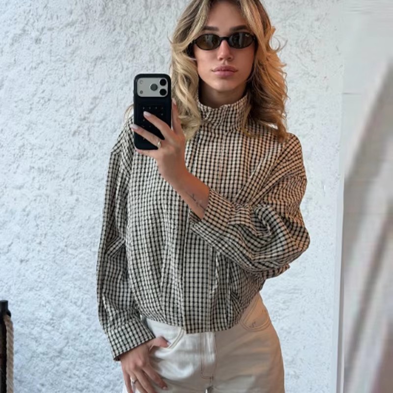 Ekose Bombacı Ceket Kadın Demi - Women'S Fashion Bomber Jacket incelemesi ve fiyatı