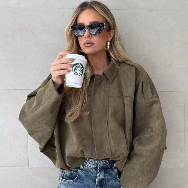 YENKYE Yeni 2025 Kadın Süet Do - Women'S Fashion Bomber Jacket incelemesi ve fiyatı