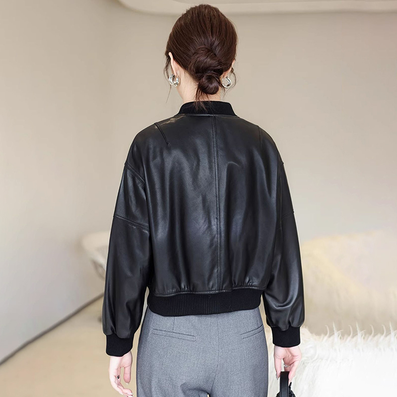 Amerikan Retro Suni Deri Ceket - Women'S Fashion Bomber Jacket incelemesi ve fiyatı