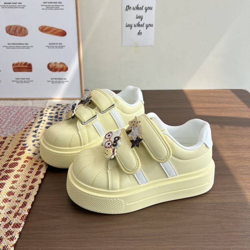 Kadın Çizgili Burunlu Platform - Women'S Fashion Velcro Sneakers incelemesi ve fiyatı