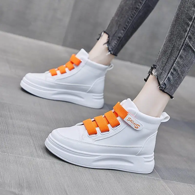 Yüksek Bilekli Beyaz Spor Ayak - Women'S Fashion Velcro Sneakers incelemesi ve fiyatı