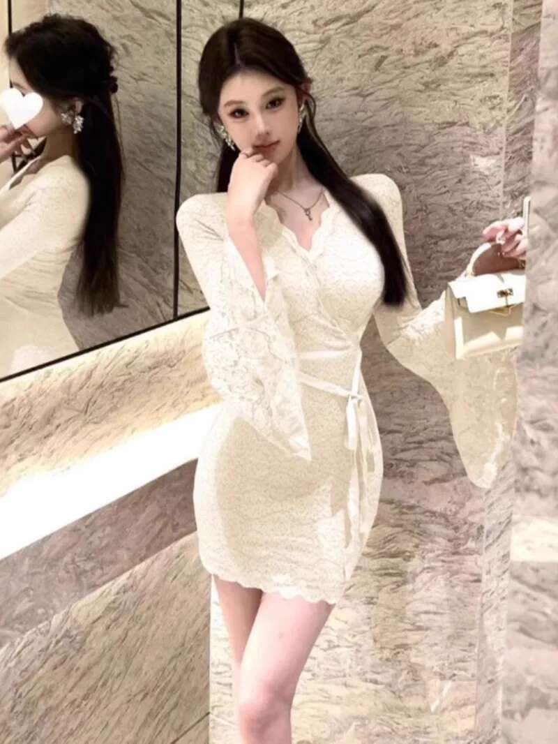 Seksi Dantel Çan Kollu Elbise  - Women Fashion Dress Names incelemesi ve fiyatı
