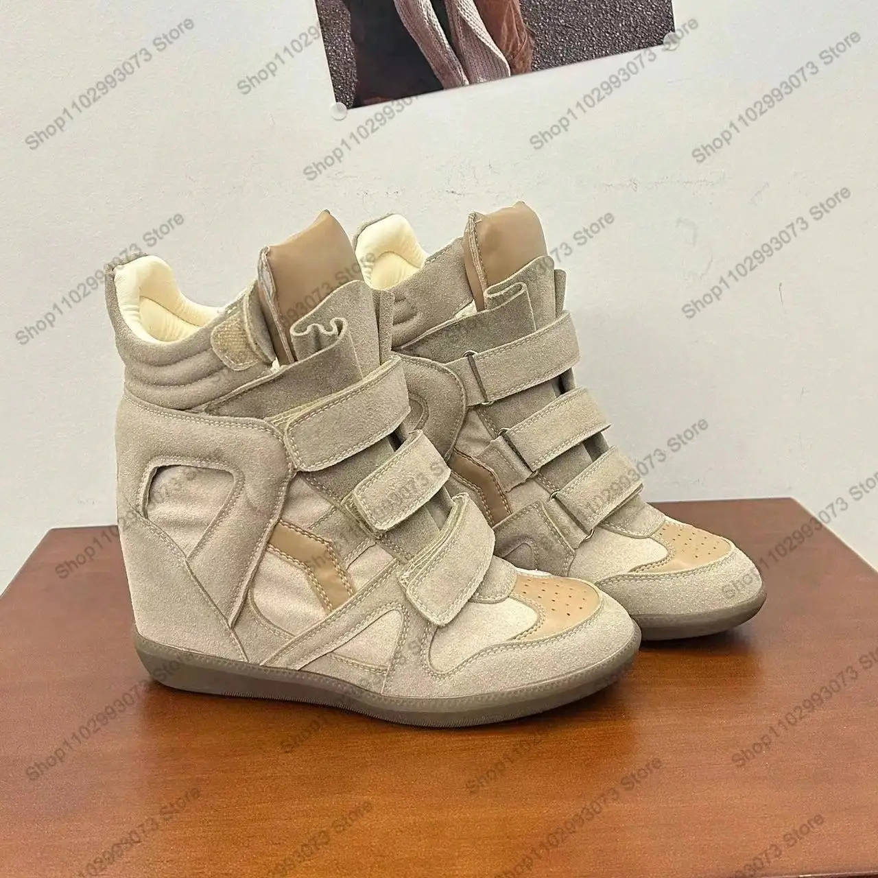 Kadınlar için Yüksek Tabanlı G - Women'S Fashion Velcro Sneakers incelemesi ve fiyatı