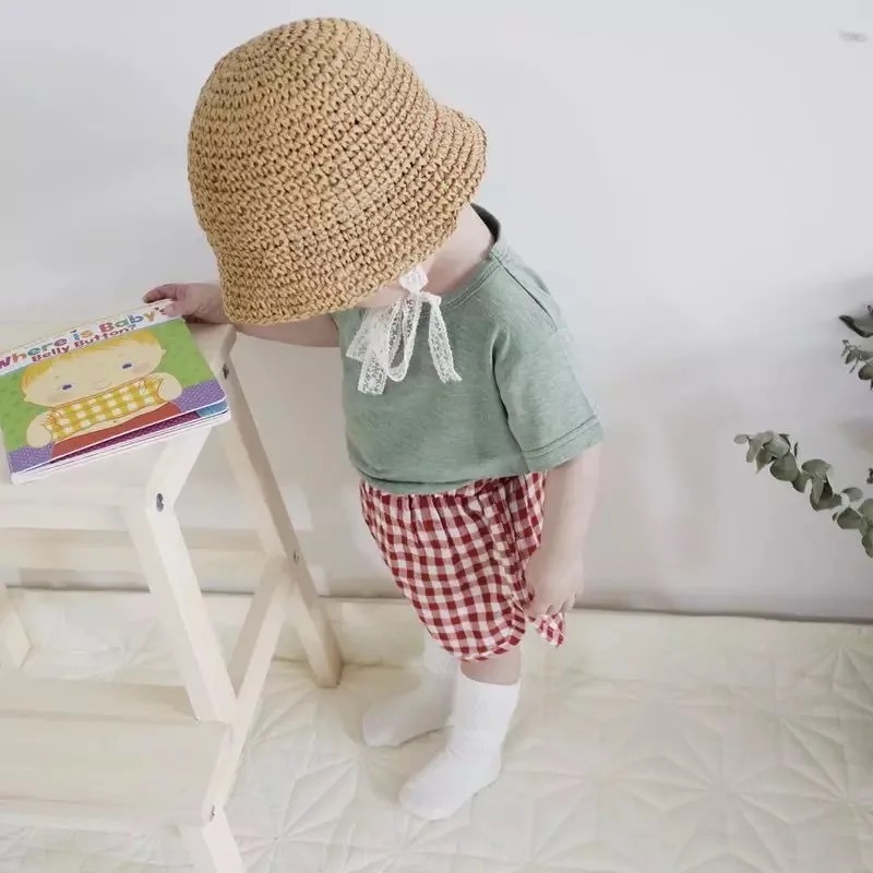 Yaz Kore Bebek Erkek Kız Hasır - Straw Hat Summer incelemesi ve fiyatı