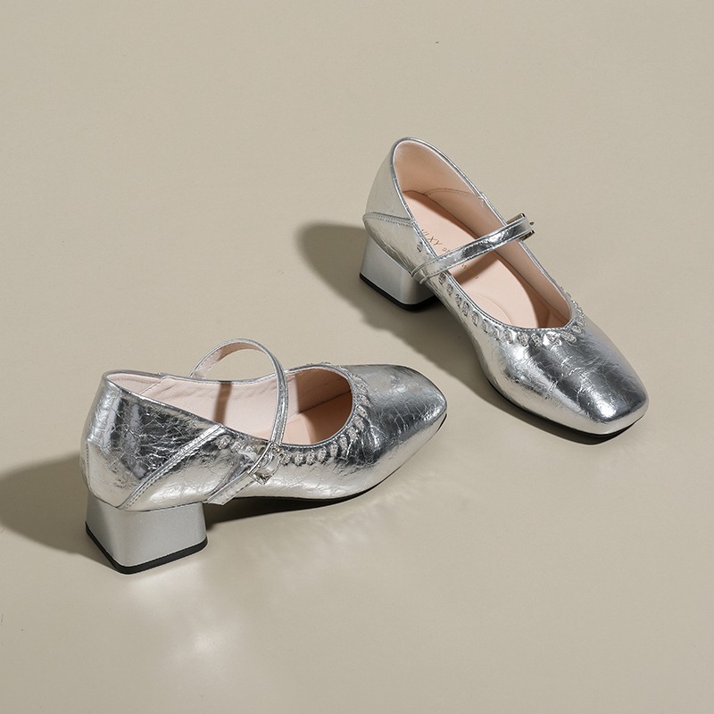 Gümüş Renkli Taşlı Mary Jane A - Women'S Fashion Spring Summer 2026 incelemesi ve fiyatı