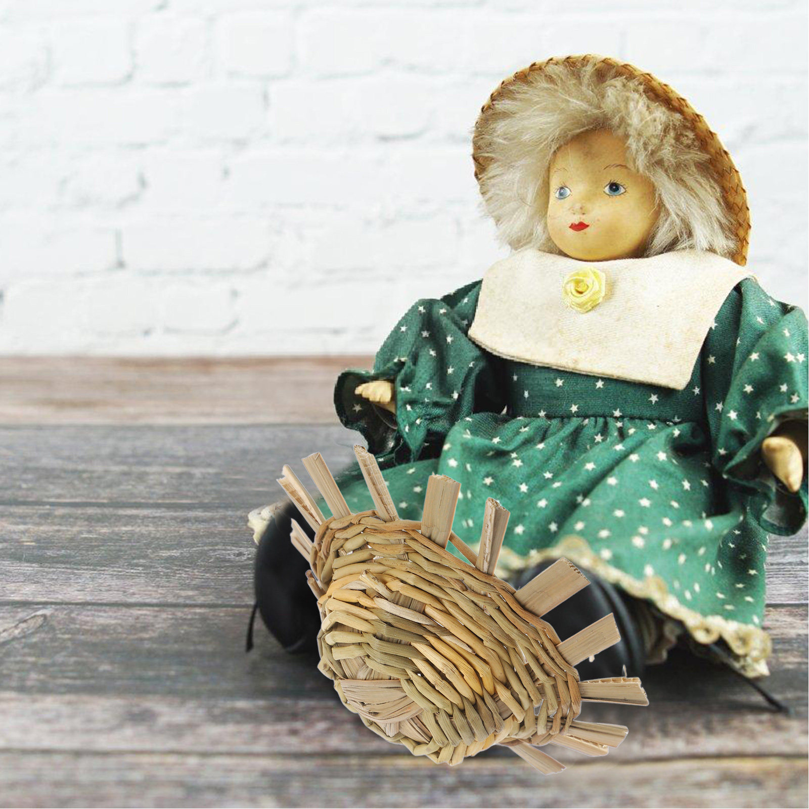 5 Adet Mini Hasır Şapka, Minik - Straw Hat Summer incelemesi ve fiyatı